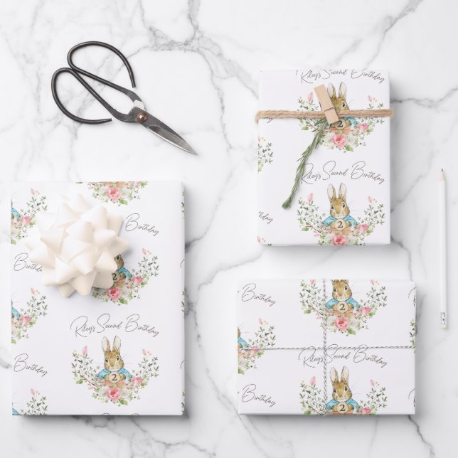 Peter the Rabbit Wrapping Paper Sheet (Front)