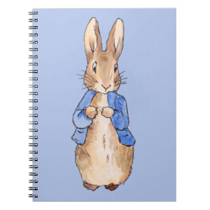 Peter with a blue background notebook