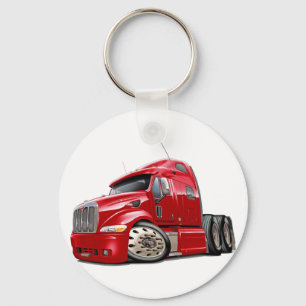 Peterbilt Red Truck Key Ring