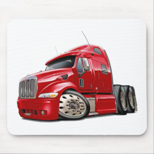 Peterbilt Red Truck Mouse Pad