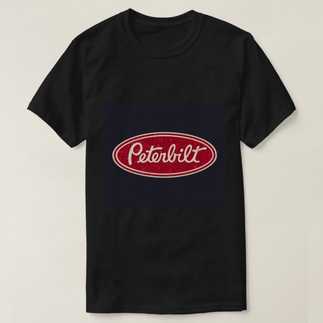 Peterbilt Truck Racing Vintage  Throw Blanket T-Shirt (Design Front)