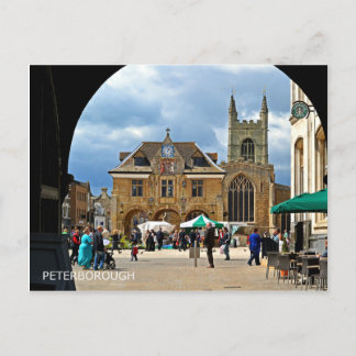 Peterborough Cathedral Square Postcard