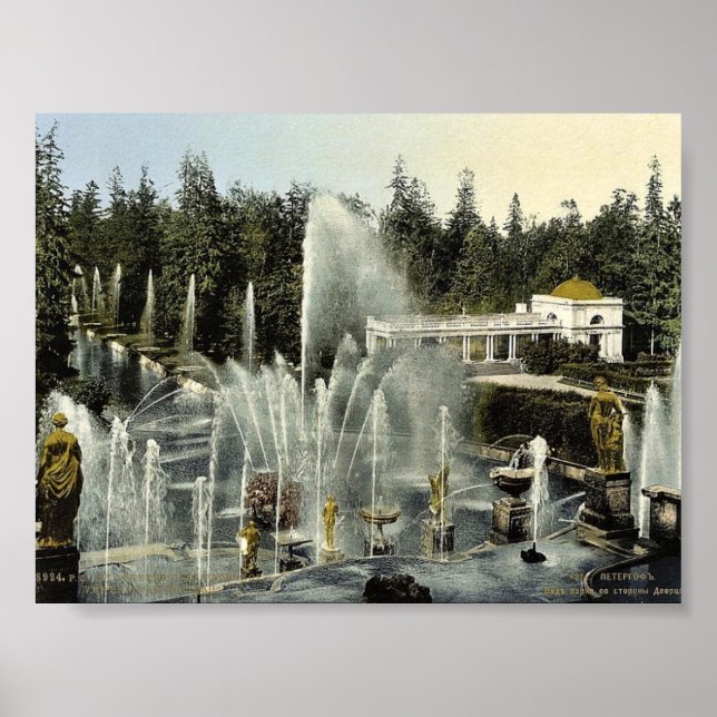 Peterhof from Castle, St. Petersburg, Russia class Poster (Front)