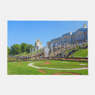 Peterhof Palace and Grand Cascade of fountains Doormat