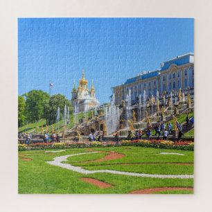 Peterhof Palace and Grand Cascade of fountains Jigsaw Puzzle