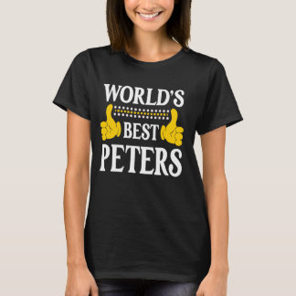 Peters Surname Team Family Last Name World's Best  T-Shirt