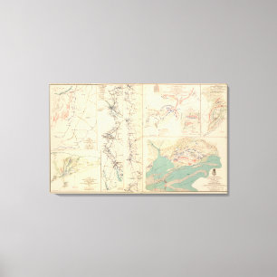 Petersburg environs Bentonville Carolinas Canvas Print
