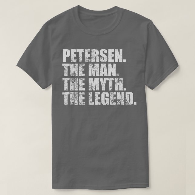 PetersenPetersen Family name Petersen last Name Pe T-Shirt (Design Front)