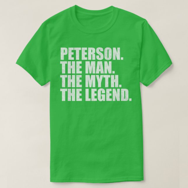 PetersonPeterson Family name Peterson last Name Pe T-Shirt (Design Front)