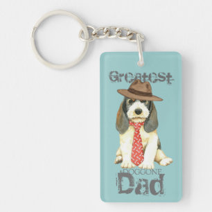 Petit Basset Griffon Vendeen Dad Key Ring