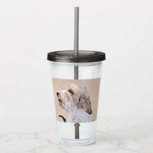 Petit Basset Griffon Vendéen Painting - Dog Art Acrylic Tumbler