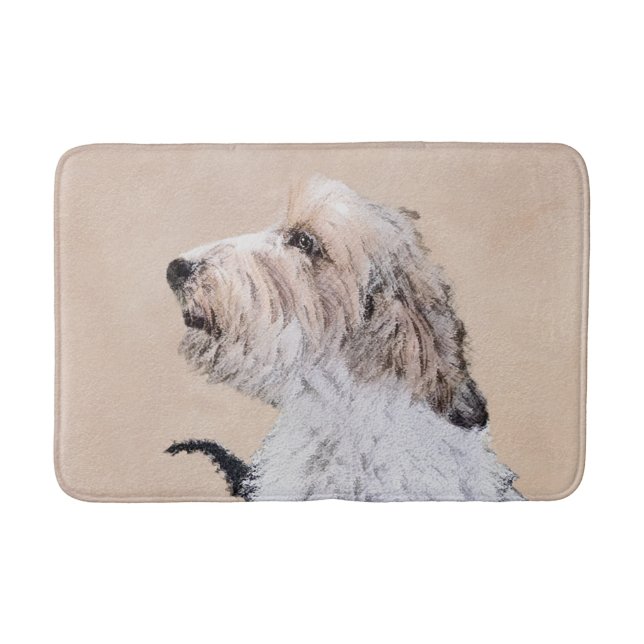 Petit Basset Griffon Vendéen Painting - Dog Art Bath Mat (Front)