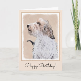 Petit Basset Griffon Vendéen Painting - Dog Art Card
