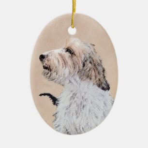 Petit Basset Griffon Vendéen Painting - Dog Art Ceramic Tree Decoration