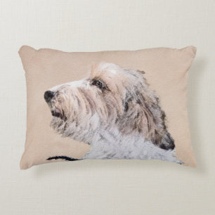 Petit Basset Griffon Vendéen Painting - Dog Art Decorative Cushion