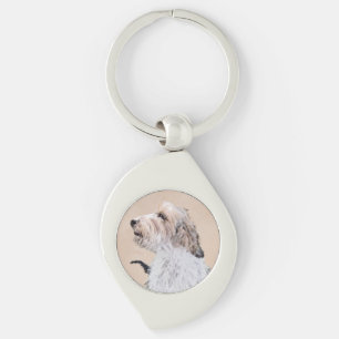 Petit Basset Griffon Vendéen Painting - Dog Art Key Ring