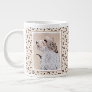 Petit Basset Griffon Vendéen Painting - Dog Art Large Coffee Mug