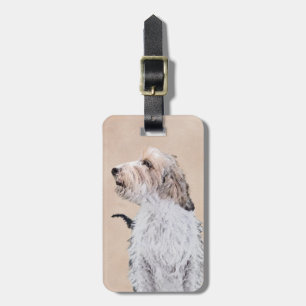 Petit Basset Griffon Vendéen Painting - Dog Art Luggage Tag