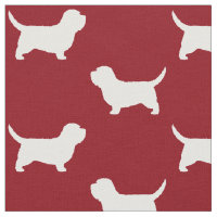 Petit Basset Griffon Vendeen PBGV Silhouettes Red