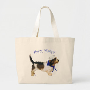 Petit Basset Griffon Vendeen Sailor Large Tote Bag