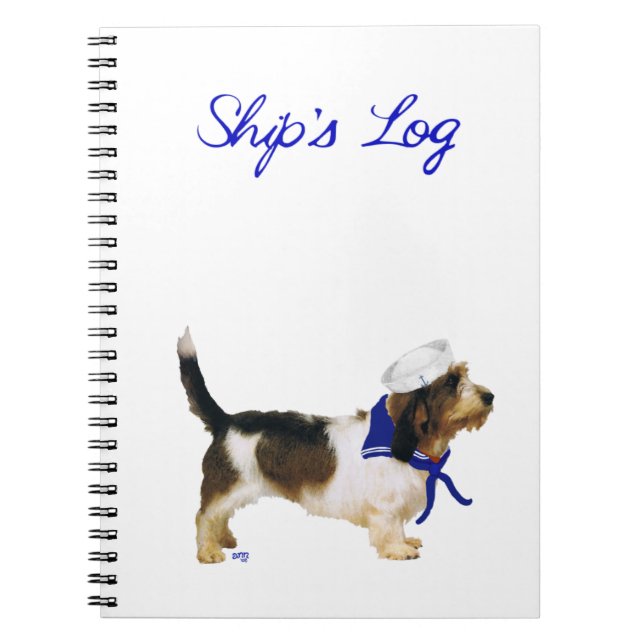 Petit Basset Griffon Vendeen Sailor Notebook (Front)