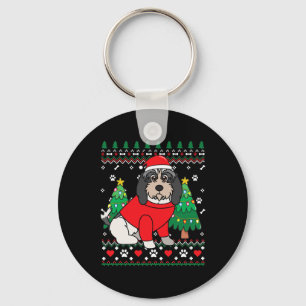 Petit Bet Griffon Vendeen Christmas Ornament Tree Key Ring