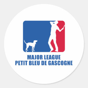 Petit Bleu de Gascogne Classic Round Sticker
