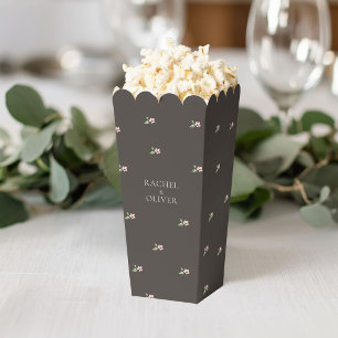 Petit Floral Popcorn Wedding  Favour Box