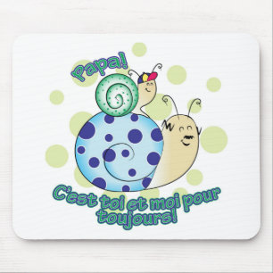 Petit garçon à Papa Mouse Pad