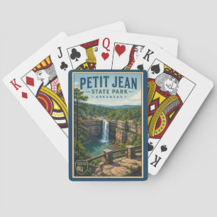 Petit Jean State Park Arkansas Illustration Travel Playing Cards