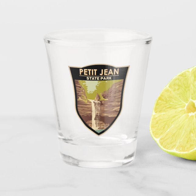 Petit Jean State Park Arkansas Vintage  Shot Glass (Front)