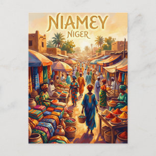 Petit Marché Niger Postcard