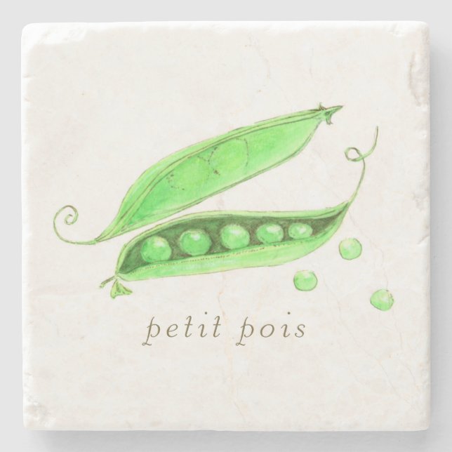 Petit Pois  Stone Coaster (Front)
