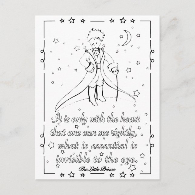 Petit Prince Color Card (Front)