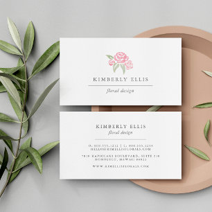 Petite Bouquet   Watercolor Floral Business Card