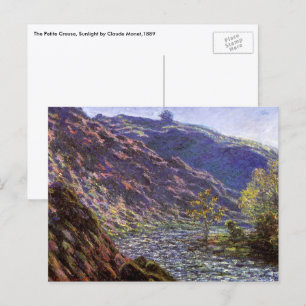 Petite Creuse, Sunlight by Claude Monet Postcard