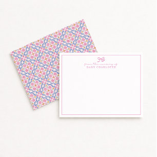 Petite Floral Folk Nursery Note Card
