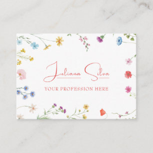 Petite Floral Patterned  Business Card