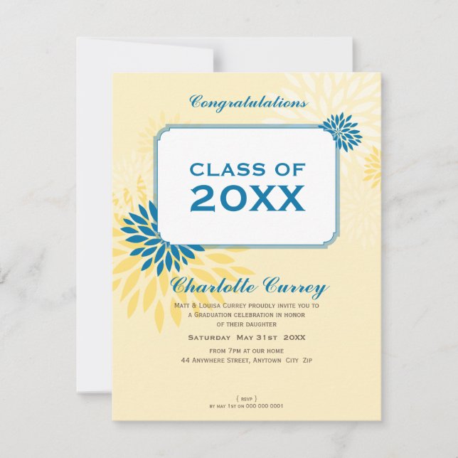 PETITE GRADUATION ANNOUNCEMENT :: GRAD105 8 P (Front)