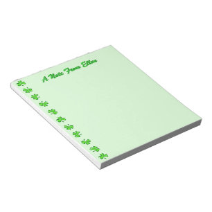 Petite Shamrocks Notepad