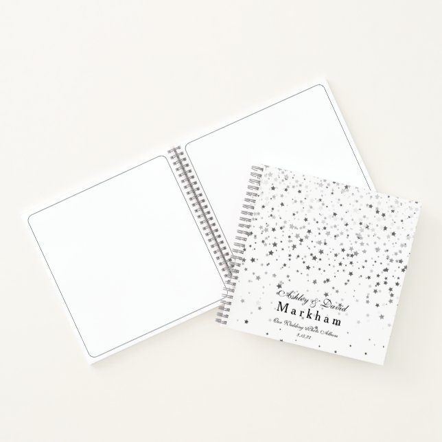Petite Stars Wedding Notebook Photo Album (Inside)