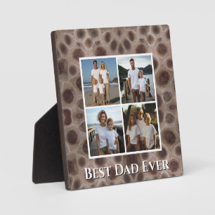 Petoskey Stone Michigan state stone best Dad ever  Plaque