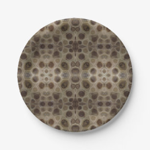 Petoskey Stone Paper Plate