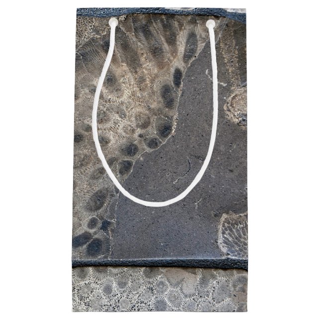 Petoskey Stone Pattern Small Gift Bag (Front)