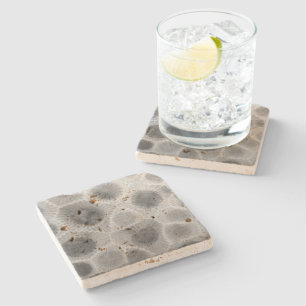 Petoskey Stone Pattern Stone Coaster