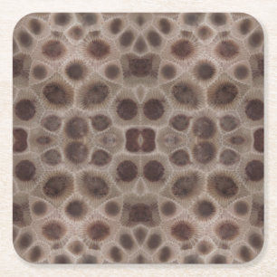 Petoskey Stone Square Paper Coaster
