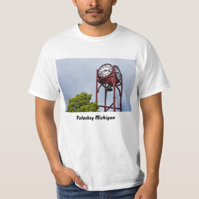 Petosky Tower Clock T-Shirt (Front)