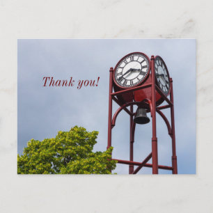 Petosky Tower Clock Thank You Postcard