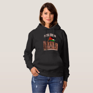 Petra City Jordan with Jordan Flag Design  Hoodie