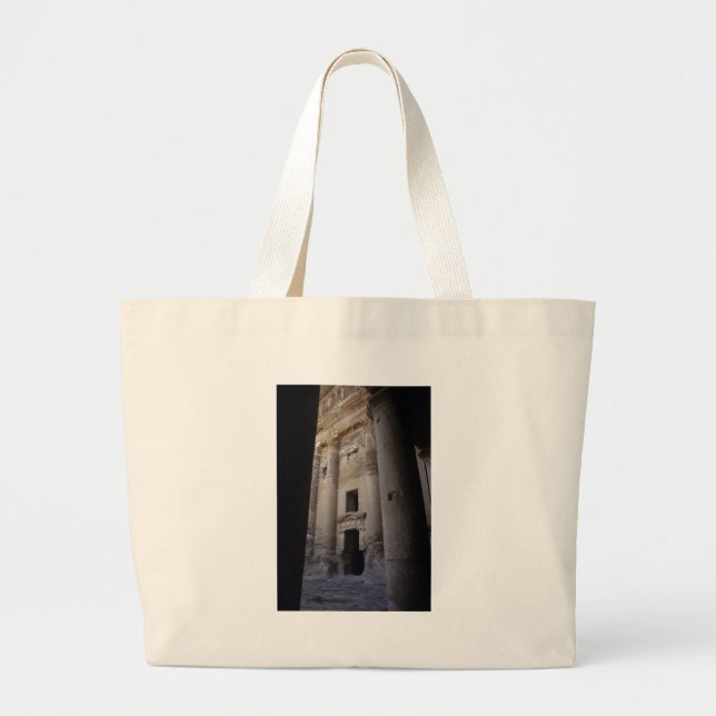 Petra, Jordan. Large Tote Bag (Front)